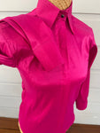 Hot Pink Stretch Taffeta Show Shirt